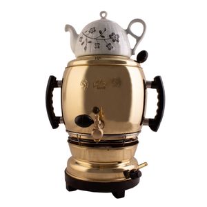 سماور گازی کد 1011 گنجایش 6 لیتر به همراه قوری
